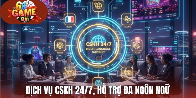 Dịch vụ CSKH 24/7, hỗ trợ đa ngôn ngữ