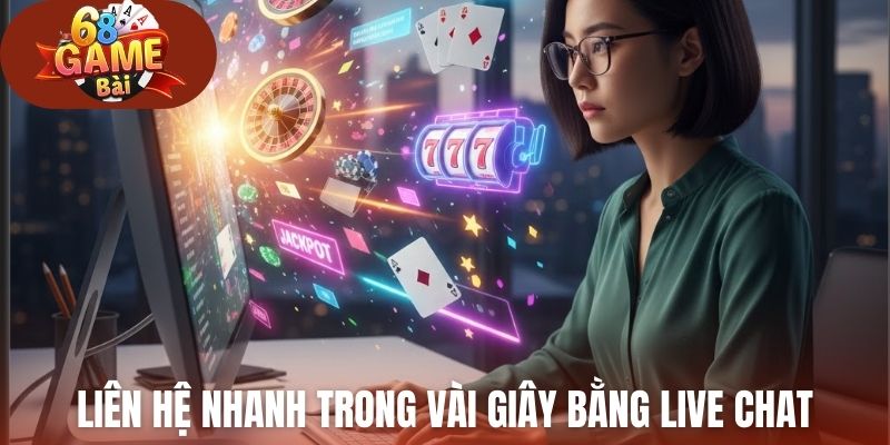 Liên hệ nhanh trong vài giây bằng live chat